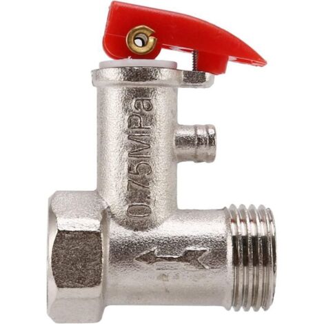 1/2 PT manchon eau électrique chaudière soupape de sécurité 0.75MPa température et pression soupape de surpression pour système de chauffe-eau (1/4)
