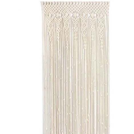 Rideau 90x180 cm bohème macramé (1/4)