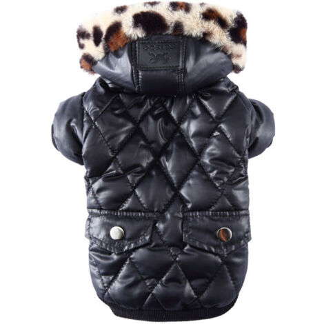 Veste à Capuche pour Chien Manteau d'hiver Chaud Combinaison de Neige Veste Polaire pour Chien par Temps Froid pour Petit Chien XS (1/4)