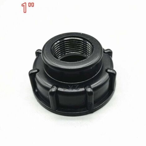 Enowelir Adaptateur IBC Bouchon S60x6 pour Cuve 1000 Litres, Version Convexe Externe 1 Pouce Épaisse (1/3)