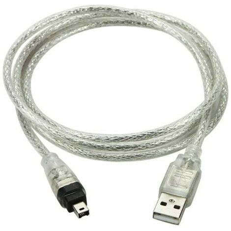 Câble USB AM vers 4P 1394, Pour Caméra et Périphériques USB et FireWire. (1/5)