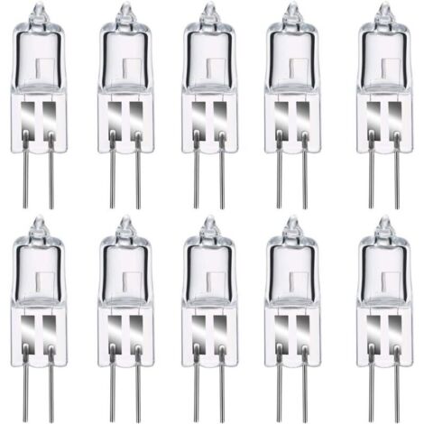 Ampoules halogènes G4 35W 12V, blanc chaud 2800K, gradable capsule transparente 10 pièces (1/5)