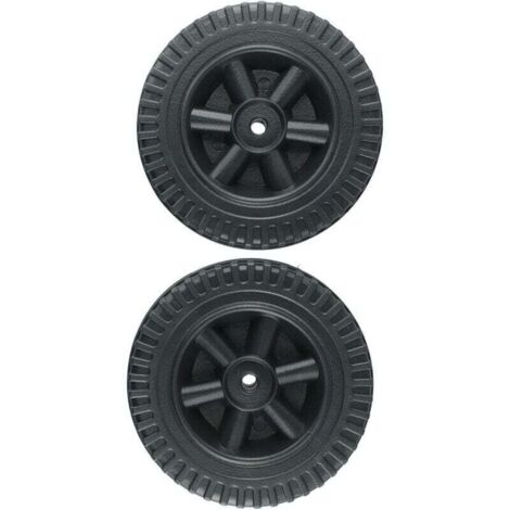 Enowelir Lot De 2 Roues De Rechange Noir Pour Barbecue À Gaz 150 Cm Compatible Multi Marques (1/4)