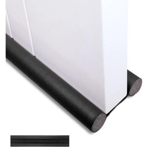 Butée de porte double, butée de bas de porte insonorisée, coupe-vent, anti-poussière, anti-lumière, anti-insectes, anti-bruit sous la porte 94 cm (1/4)