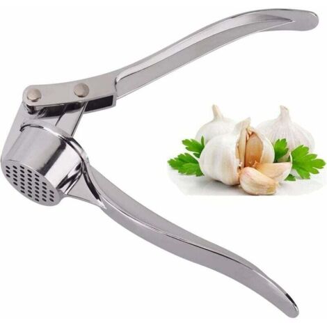 Presse-ail de cuisine professionnelle, hachoir à ail broyeur de gingembre , presse-ail à usage intensif, broyeur d'ail, hachoir à ail convivial, facile à nettoyer et durable (1/4)