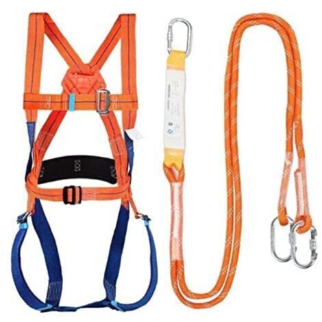 Debuns – Harnais de sécurité corps entier – Tour de taille 50-120 cm – Boucles en acier allié renforcées – Matériaux polypropylène résistants (1/5)