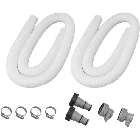 Kit de remplacement pour tuyau de filtre de piscine de 3,8 cm avec colliers d'adaptateur, tuyau de remplacement pour pompe de piscine,de DEBUNS (1/5)