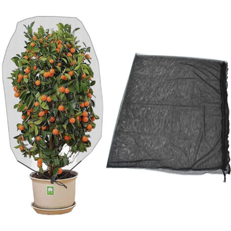 Sac Filet Réutilisable à Cordon pour Plantes de Jardin – 1,5 x 1 m, Protection Environnementale pour Arbres Fruitiers, Noir,de DEBUNS (1/5)
