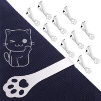 10 Pack, Claw Picnic Table Cloth Holder Clip Indoor, Heavy Duty Stainless Steel Cover Clamp for Party Wedding Home Restaurant Camping Accessories
