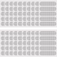 100 Pcs Reparation Moustiquaire Adhesive, PU Réparation Moustiquaire pour Moustiquaire Fenetre Enroulable, Moustiquaire Porte Fenetre Enroulable, Toile Filet Moustiquaire Fibre de Verre (Gris)