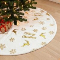 Jupe De Sapin De Noel, Cache Pied Sapin De Noel, Decoration Noel, 90cm, Christmas Tree Skirts, pour Le Nouvel an, Les Fêtes, La Maison, Les Réceptions, La Décoration Intérieure Et Extérieure