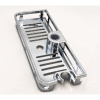 Étagère de douche pour barre de douche de 24 mm, panier de douche à suspendre, étagère de rangement sans perçage