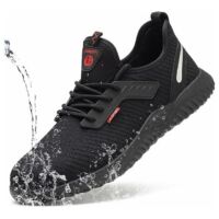 Chaussures de sécurité,Chaussures de Sécurité Homme Femmes Chaussures de Travail Embout Acier Protection Ultra légère et Indestructible Respirant Basket Securite Unisexes 36 Chaussures de sécurité