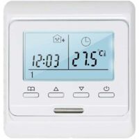 Thermostat d'ambiance programmable avec sonde 16A pour plancher chauffant électrique, thermostat numérique pour plancher chauffant électrique