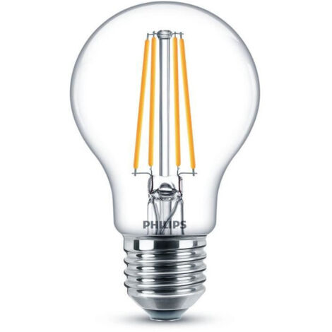 PHILIPS LED Classic 60W Standard E27 Blanc Chaud Non Dimmable Lot de 2