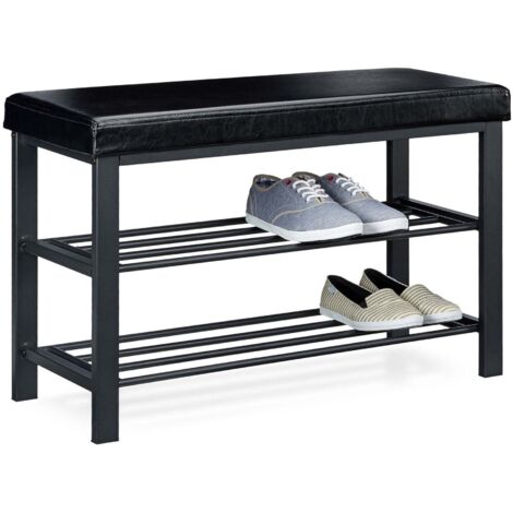 Banco de zapatos con asiento acolchado (1/5)