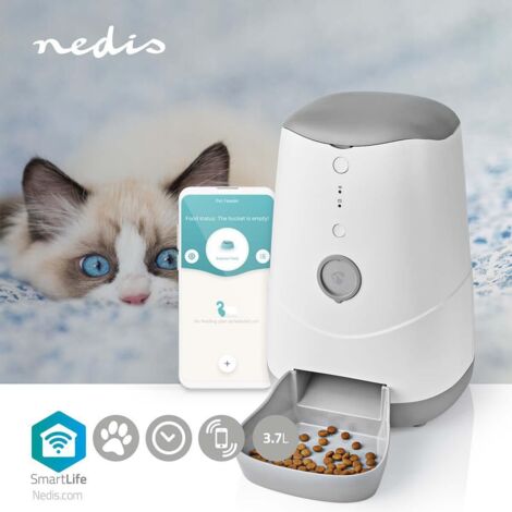 Nedis dispensador de comida mascota smartlifewi fi 37 l (1/5)