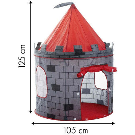 Tienda De Campaña Infantil Castillo Medieval – Poliéster, 125x105x105 Cm, Para Niños Y Niñas +3 Años