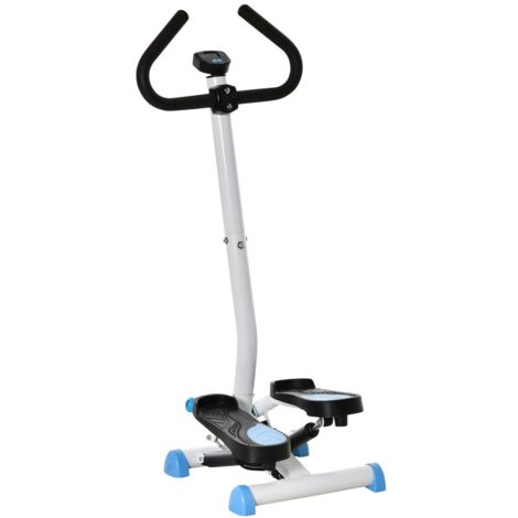 Stepper Fitness Swing Stepper con pantalla LCD y mango Entrenador doméstico para casa hasta 100 kg Acero ABS Azul 55 x 44 x 108 cm (1/5)