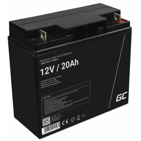 Batería Green Cell AGM VRLA de 12 V y 20 Ah para cortacésped, scooter, barco y silla de ruedas. (1/5)