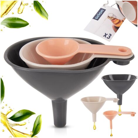 Embudo de cocina 8,5x4 / 10x5,5 / 11,5x7 cm 3 uds. (1/5)