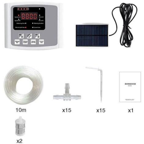 1 système d'irrigation goutte-à-goutte, double pompe, contrôleur ...