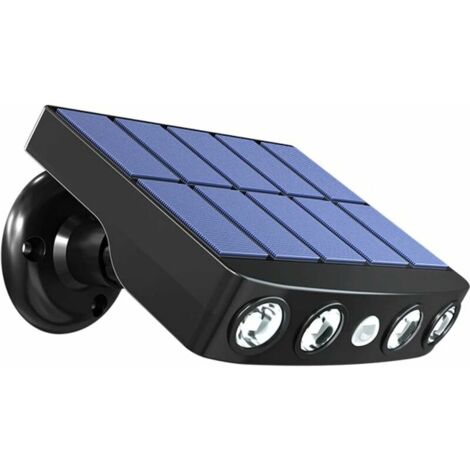 Lampe solaire extérieure étanche orientable – Détecteur de mouvement – Panneau solaire 5V – 4 LEDs haute puissance – Angle de détection 120° (1/5)