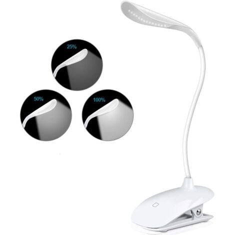 Lampe de Lecture,  Liseuse Lampe 14 LED  de Luminosité 360° Cou Flexible avec  pour Lecture de Nuit Travail-Fei Yu