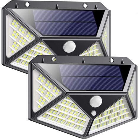 Lampe Solaire Extérieur 162 LED 2 Pack [Verte 2200mAh] Détecteur de Mouvement Éclairage Solaire Extérieur Sans Fil étanche Spot Lumière Solaire Puissante Sécurité pour Jardin-Fei Yu (1/5)