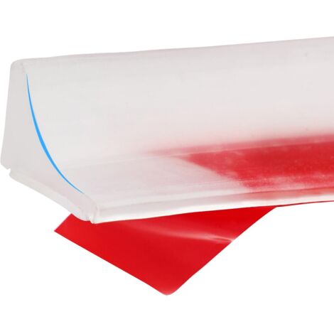 Presa de agua para umbral de ducha, bloqueador de protección de agua para ducha plegable, presa de agua para ducha autoadhesiva (transparente, 1m) (1/5)