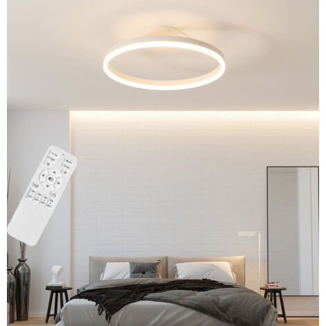 Lámpara de techo LED moderna, lámpara de techo de montaje semiempotrado para cocina y dormitorio, atenuación continua de 3 temperaturas de color, 30x16cm (1/5)