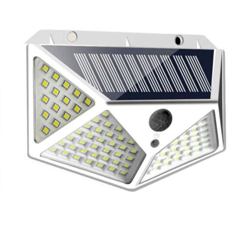 Lámparas solares de pared LED con sensor de movimiento PIR para exteriores, luz solar para jardín (1/5)