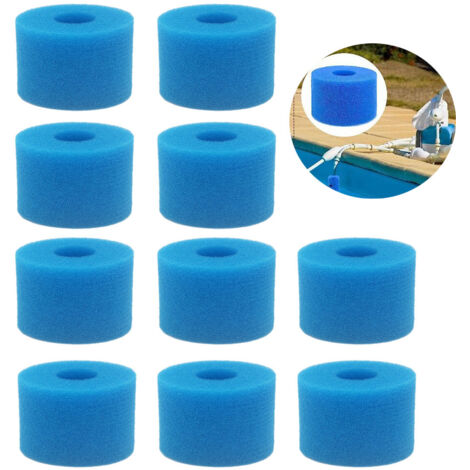 10 pièces piscine Intex Pure Spa cartouche filtrante réutilisable mousse lavable Type S1 cartouche filtrante pour bain à remous (1/5)