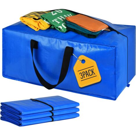 Juego de 3 bolsas de mudanza, cajas de mudanza grandes y resistentes para ahorrar espacio en el almacenamiento de mudanzas.