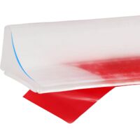Presa de agua para umbral de ducha, bloqueador de protección de agua para ducha plegable, presa de agua para ducha autoadhesiva (transparente, 1m)