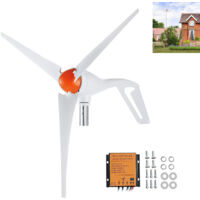 Generador eólico, turbina eólica de 12 V con controlador MPPT — Ideal para autocaravanas, hogares y granjas (500 W, 3 palas)