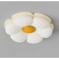Plafoniera in stile nordico per l'arredamento d'interni, illuminazione moderna, graziosa plafoniera floreale, luce bianca fredda
