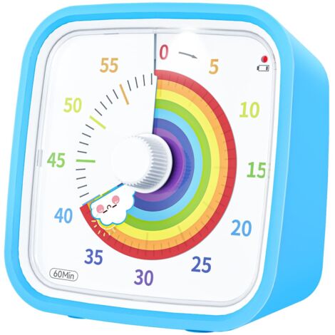 Temporizadores visuales de 60 minutos con estuche protector, temporizador de cuenta regresiva para el aula, el hogar y la cocina (1/5)