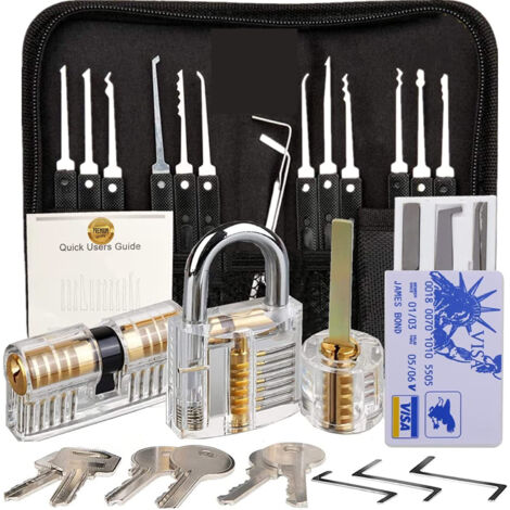 Kit de verrouillage de porte transparent de 30 pièces à usage professionnel (1/5)