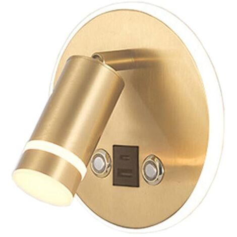 Lampada da parete a LED da comodino con porta di ricarica USB per tavolo da cucina Ufficio Soggiorno Luce di lettura a parete (1/5)