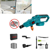 Idropulitrice a batteria da 200 bar,strumento per irrigazione e pulizia portatile,ideale per giardini e lavaggio auto(Batteria non inclusa)