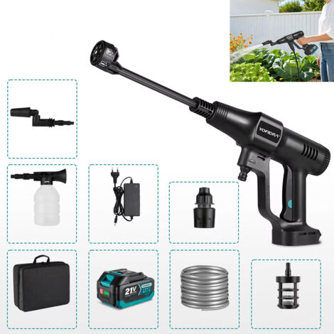 Electric High Pressure Washer, Spray Gun, 3500w, Cleaning Tool, Suitable for Car Wash (1 Battery) (1/5)