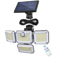 Outdoor solar lights with motion sensor, 333 LEDs, solar-powered security lights, IP65 waterproof, 3 lighting modes