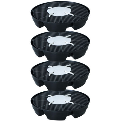 Juego de cuatro macetas autorriego, bandejas para plantas autorriego, aptas para plantar en interiores y exteriores, bases para macetas (1/5)
