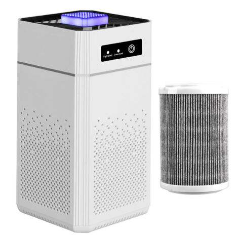 Purificador de aire para interiores con filtro, purificador de aire con función de aromaterapia para eliminar humo, caspa de mascotas y otros olores.