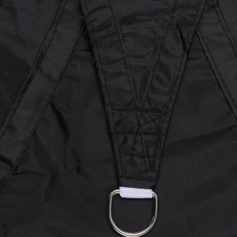 Vela de sombra Triangular negra impermeable, vela de jardín, protector solar de 3x4x5mm, toldo Anti-UV con accesorios (1/5)