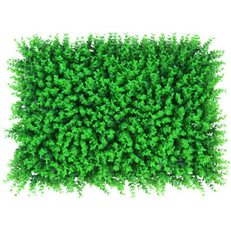 Minipared verde artificial, flores y hojas artificiales, para decoración de fiestas, bodas y festivales, eucalipto, 60 x 40 cm