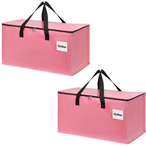 LEDANDER Extra-Large Moving Bag with Zipper – Sturdy Bag for Transporting Clothes / Durable Storage Container – (Set of 2) (1/5)