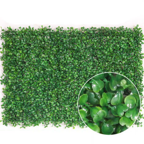 Artificial Living Wall, Hedge, Fence, Decorative Artificial Grass Wall — Milan, 60 x 40 cm (1/5)