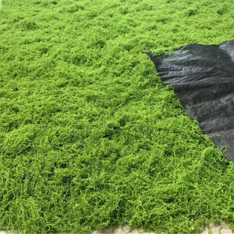 LEDANDER Moss, light green, imitation natural moss, artificial moss, ideal for crafts, Easter and Christmas decorations, 100 x 100 cm (1/5)